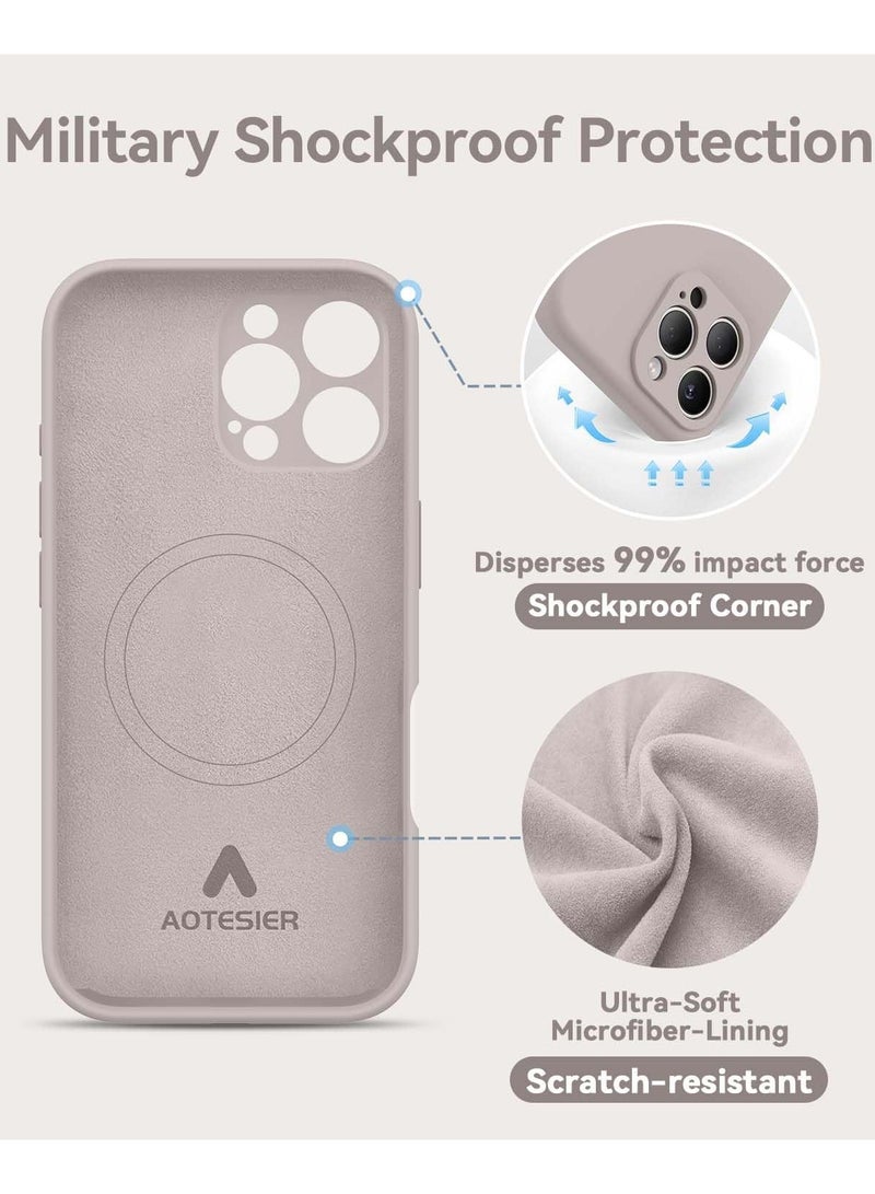 ELTRAZONE Titanium Silicone Case for iPhone 16 Pro Max [Camera Protection], MagSafe Compatible, Anti-Scratch Microfiber Lining, Includes 2 Screen Protectors - Image 3