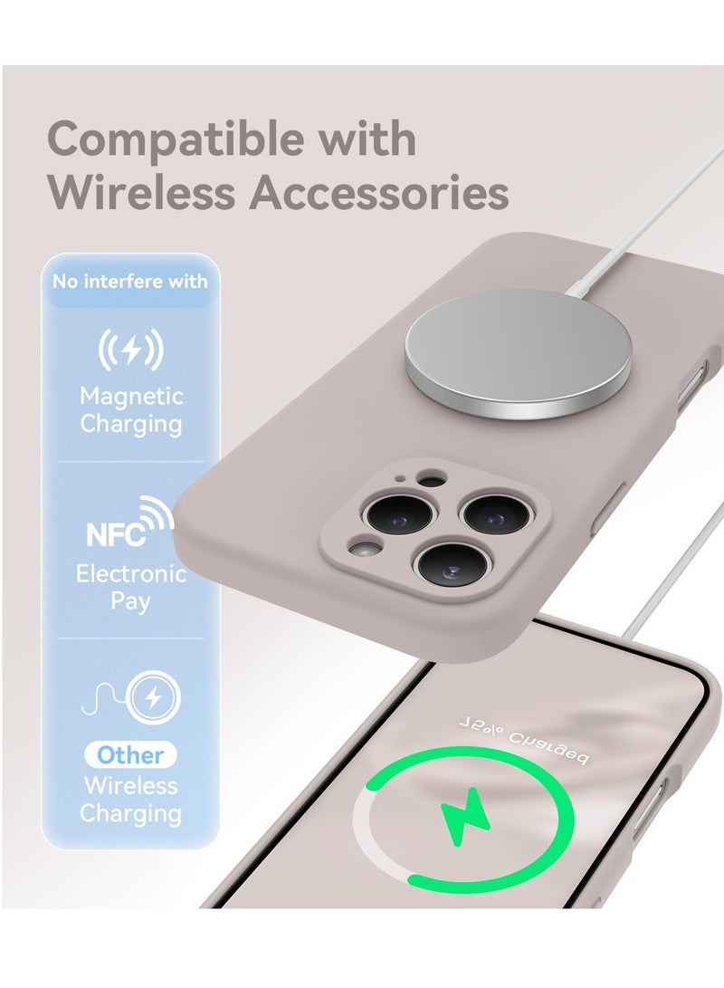 ELTRAZONE Titanium Silicone Case for iPhone 16 Pro Max [Camera Protection], MagSafe Compatible, Anti-Scratch Microfiber Lining, Includes 2 Screen Protectors - Image 5