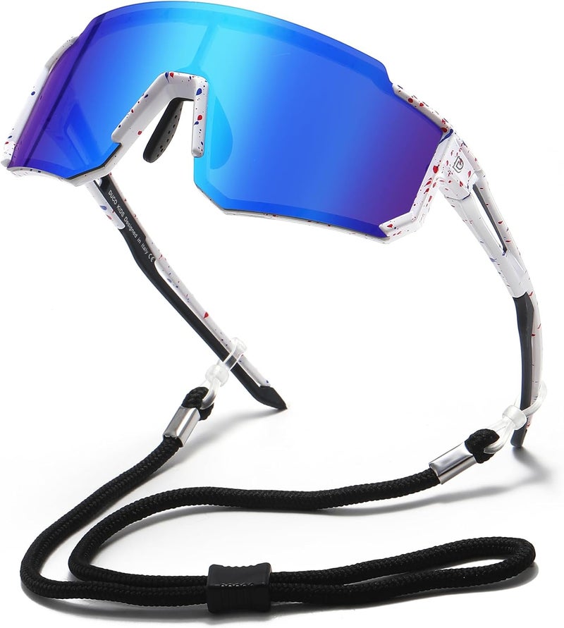 Duco Flexible use switching Polarized Kids Sunglasses Youth Sports Cycling Shades Lightweight Frame UV400 Child Boys Girls Baseball SunGlasses DK310 Fine detail - Image 1