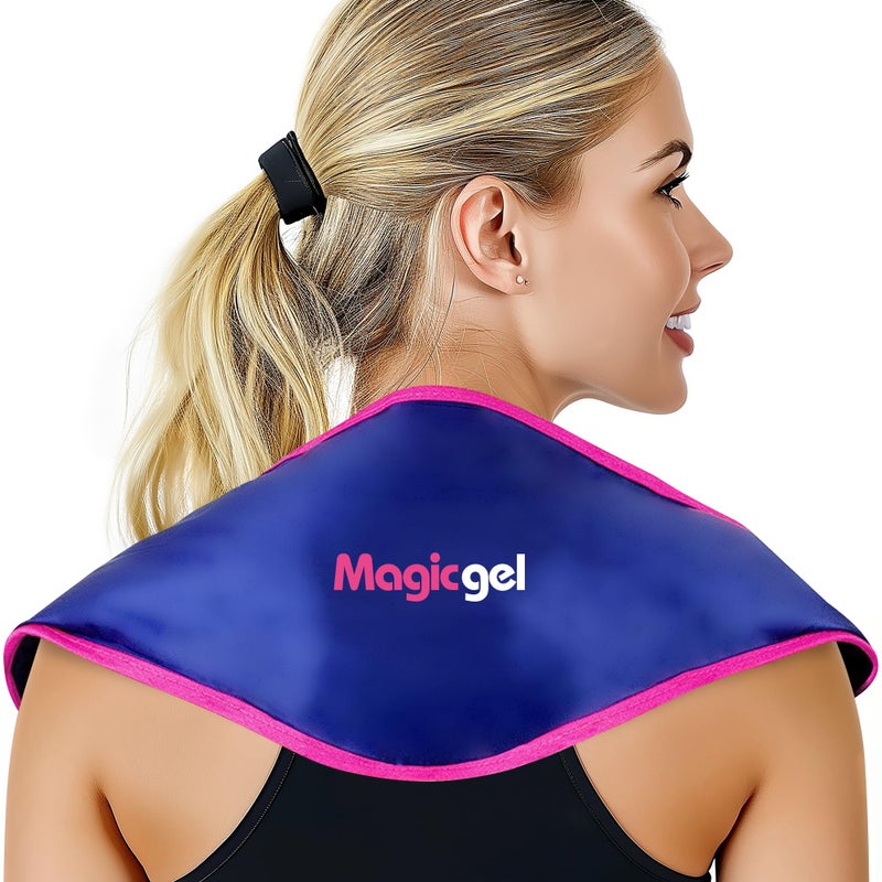 Magic Gel Neck Ice Pack - Shoulder Ice Pack - Cooling Neck Wrap - Cooler Ring - Flexible and Reusable Cold Pad - Lightweight & Comfortable - One Size Fits Most - Image 1