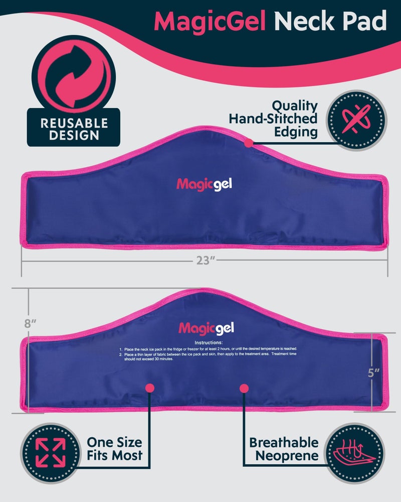 Magic Gel Neck Ice Pack - Shoulder Ice Pack - Cooling Neck Wrap - Cooler Ring - Flexible and Reusable Cold Pad - Lightweight & Comfortable - One Size Fits Most - Image 3