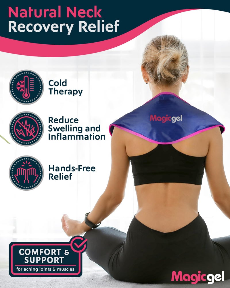 Magic Gel Neck Ice Pack - Shoulder Ice Pack - Cooling Neck Wrap - Cooler Ring - Flexible and Reusable Cold Pad - Lightweight & Comfortable - One Size Fits Most - Image 2