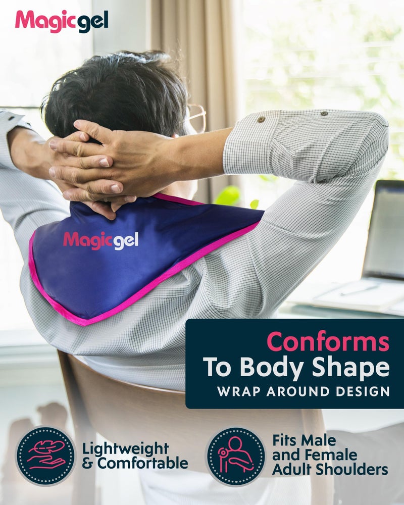 Magic Gel Neck Ice Pack - Shoulder Ice Pack - Cooling Neck Wrap - Cooler Ring - Flexible and Reusable Cold Pad - Lightweight & Comfortable - One Size Fits Most - Image 4