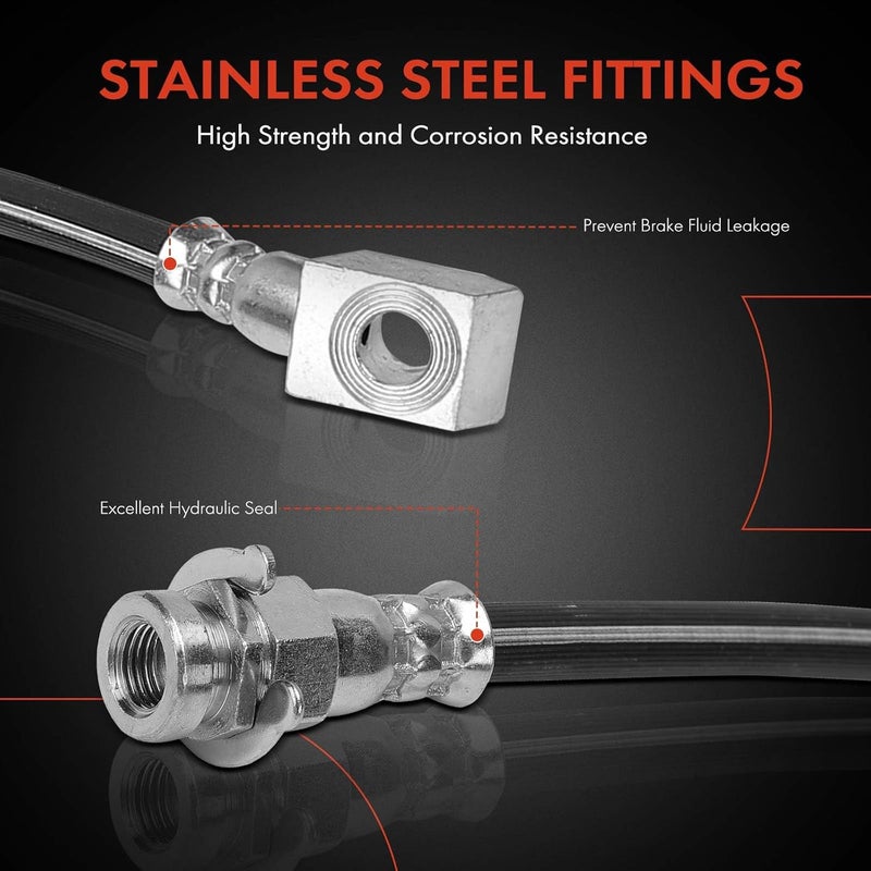 A-Premium Brake Hydraulic Hose for Chevrolet C3500 - Image 4