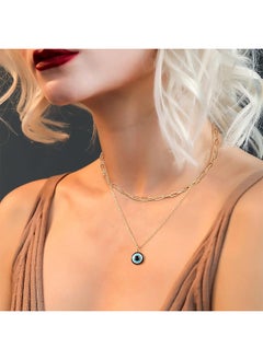 Depend Gold Evil Eye Necklace For Women, Handmade Female Evil Eye Jewelry Necklace Pendant Lucky Amulet  - Image 5