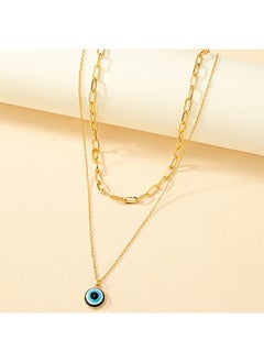 Depend Gold Evil Eye Necklace For Women, Handmade Female Evil Eye Jewelry Necklace Pendant Lucky Amulet  - Image 3