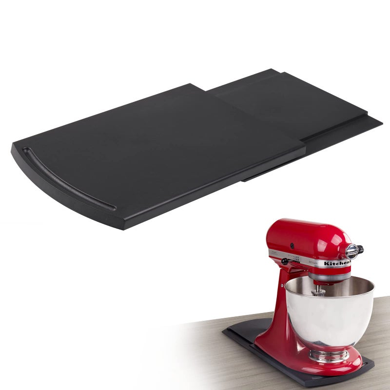 Bruvoalon Bruvoalon Kitchen Appliance Sliding Tray, Slider for Coffee Pot, Coffee Maker, Toaster, KitchenAid Mixer, Blenders and Air Fryer, Coutertop with Rolling Wheels (1 Pack)  - Image 1