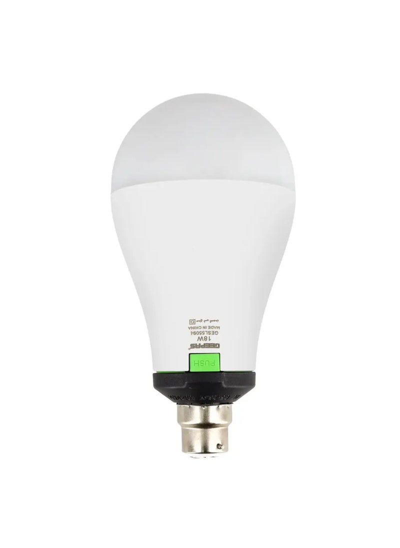 GEEPAS Geepas Rechargeable Energy-Saving LED Bulb 18W GESL55094 