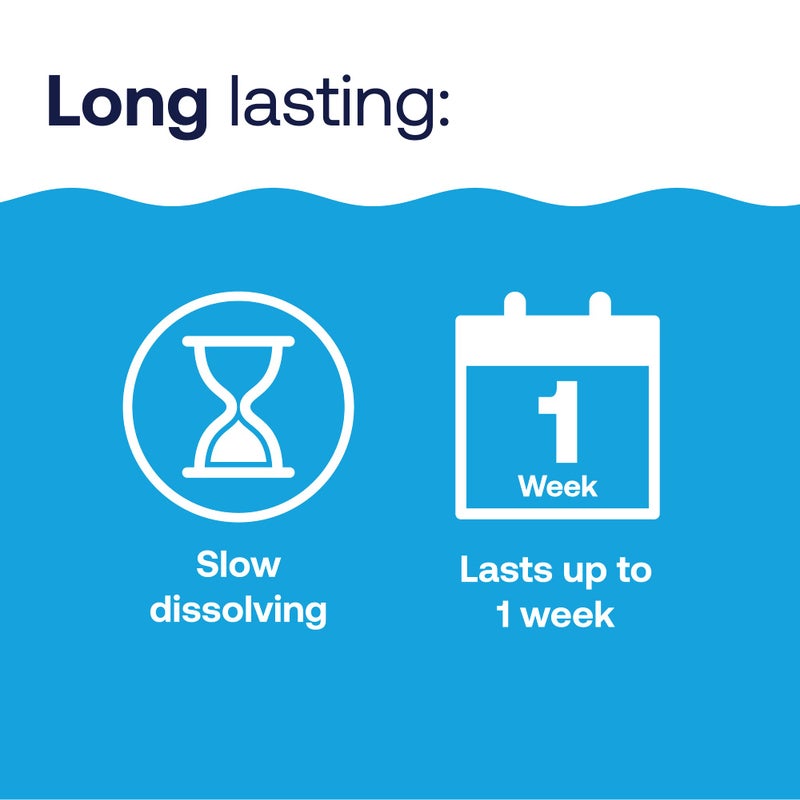 HTH 42053 Swimming Pool Care 3" Chlorine Tabs, Swimming Pool Chlorinating Sanitizer, 8lb - Image 4