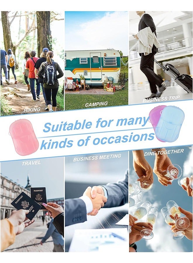 8 Pcs Soap Flakes Hand Soap Sheets, Mini Portable Antibacterial Soap Sheets the Box, Disposable Travel Scented Bath Slice Sheet Foaming Paper Soap Confetti Slide Flakes (Colorful) - Image 5