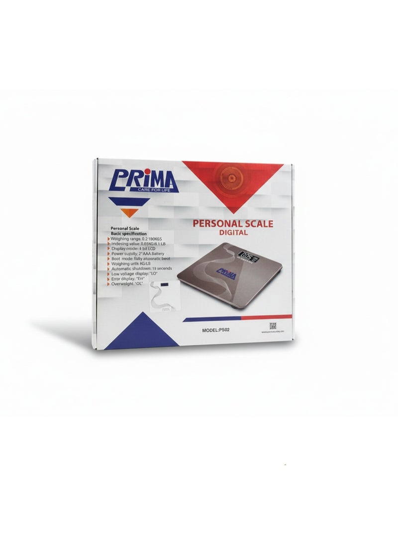 PRIMA digital personal scale, up to 180 kg, with LCD screen, precise sensors, and automatic operation for home and bathroom. - Image 5