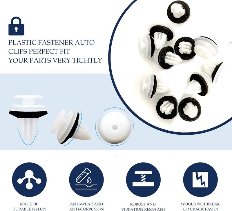TOPCNOEM 20PCS Door Trim Panel Retainers Clips Compatible with Toyota, Lexus, Camry, High Lander, RAV4, FJ Cruiser, 4-Runner ES 350, GX 470, is 250, is 350, is F, LS 460 & LS 600HL 90467-A0005 - Image 4