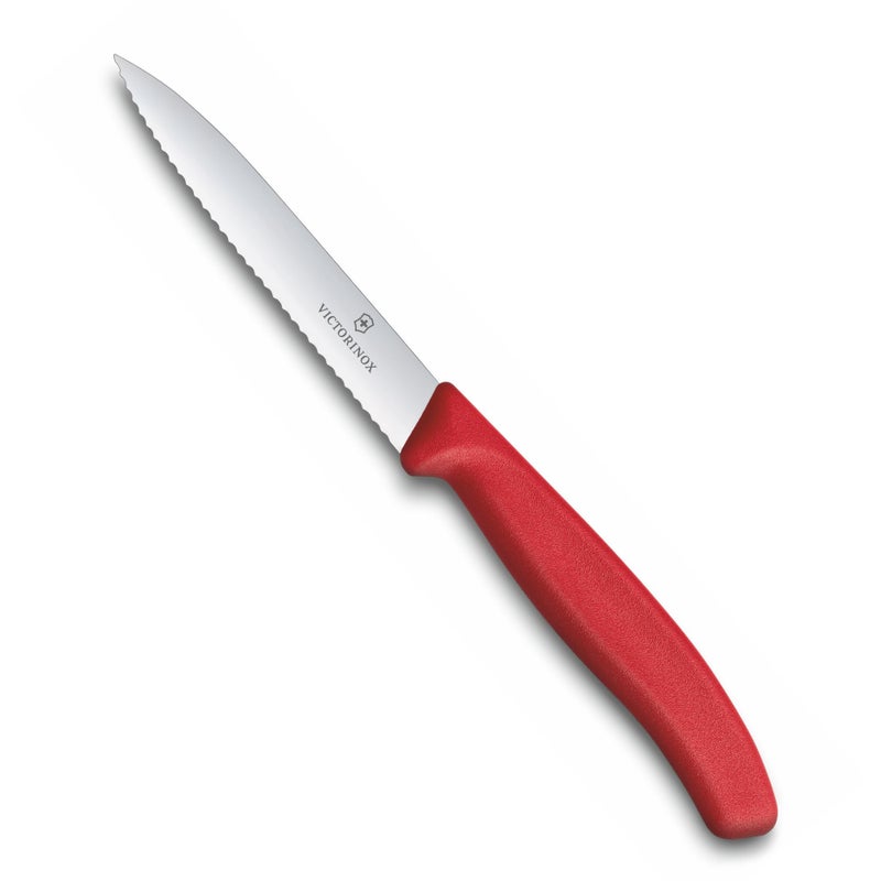 Victorinox Victorinox VIC67731 Swiss Classic Paring 4 Serrated Spear Point Blade 58 Width at Handle Red 