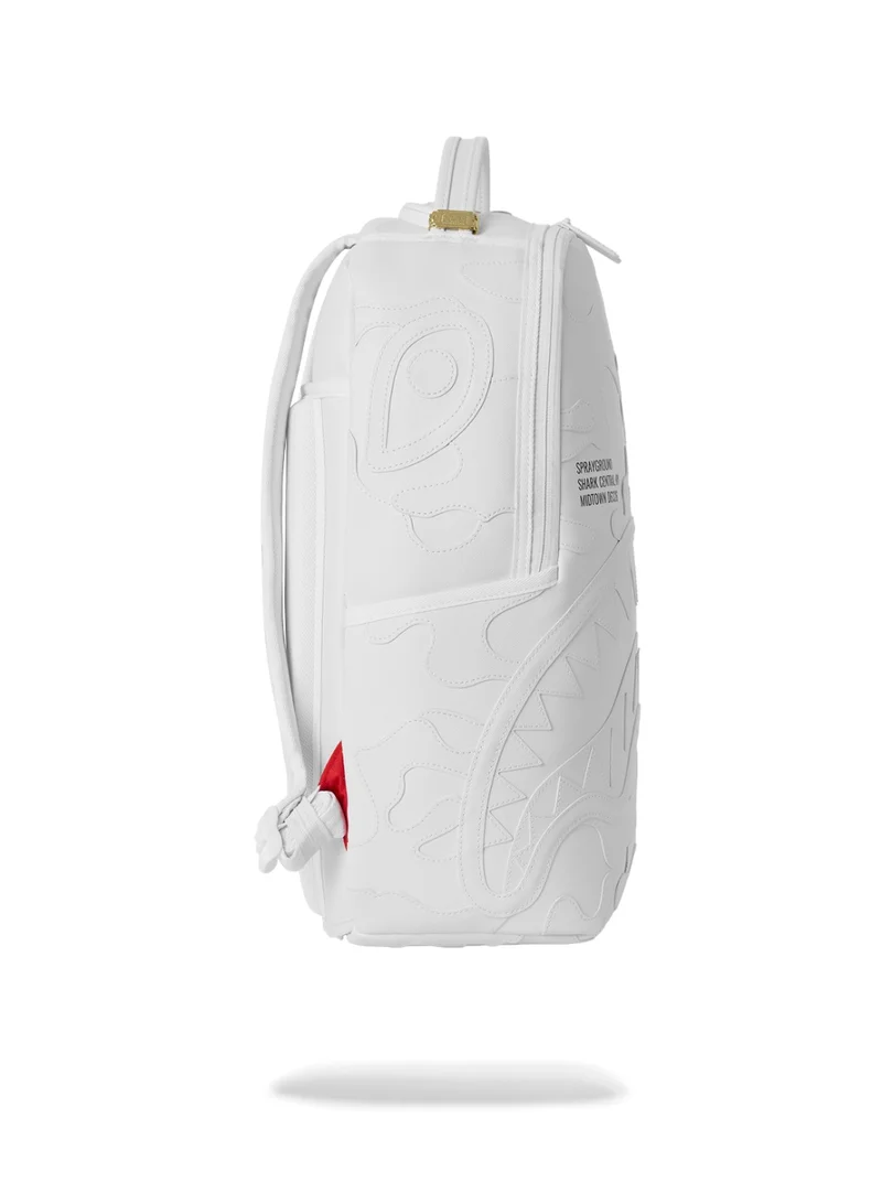 Sprayground  SHARK CENTRAL CAMO CUT SHARK WHITE DLXSV BACKPACK  | Best Price UAE
