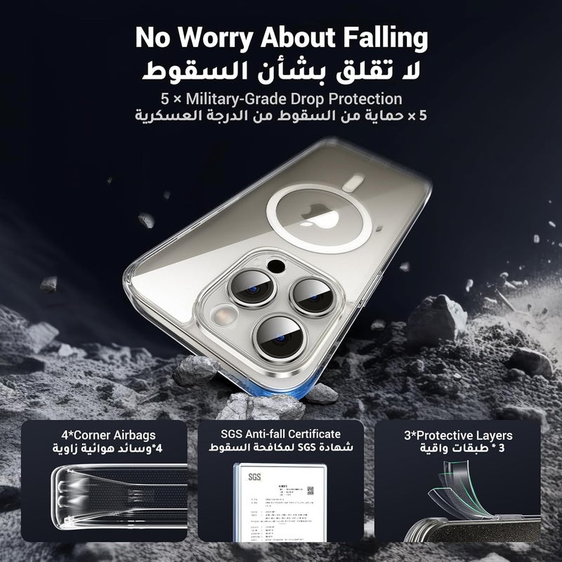 iPhone 15 MagSafe - Clear Cover with MIL-Grade Protection - Image 3