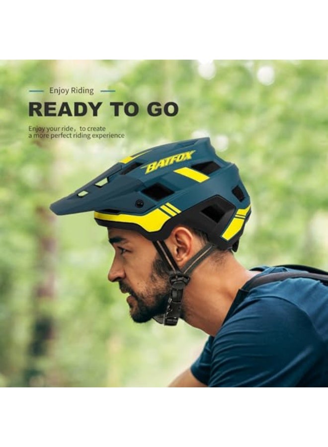 BATFOX Bike Helmet,Mountain Bike Helmet Helmets for Men Women Adults Youth (Dark Green, L(56-60CM)) - Image 5