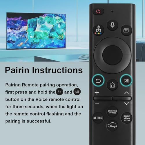 Tendodo BN59-01385A Solar Voice Remote Replacement for Samsung Frame TV Remote with Bluetooth Rechargeable Solar Cell, Compatible with Samsung TVs 2021-2023 Frame Serif Crystal UHD Neo QLED OLED TVs - Image 4