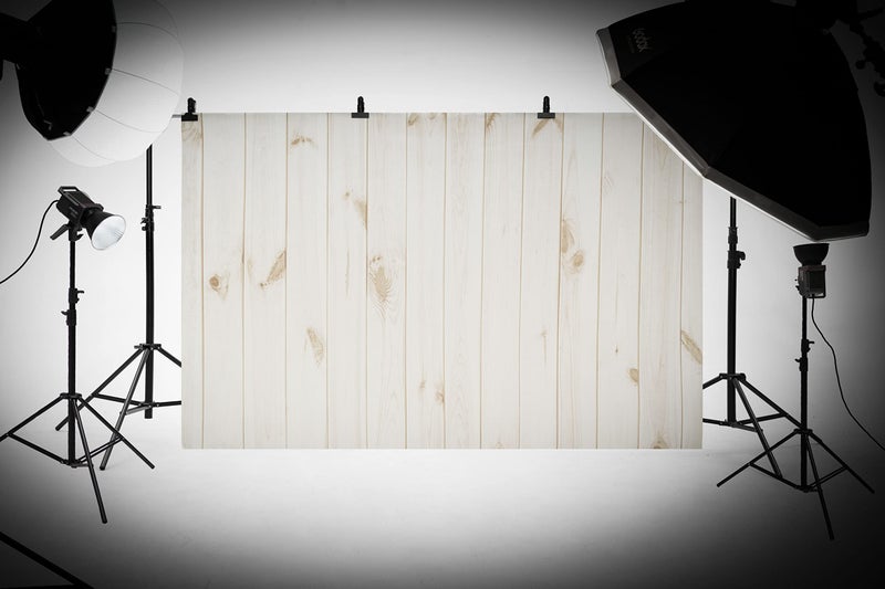 Harfirbe 7x5ft/2.2x1.5m White Wood Backdrops Wooden Backgrounds for Photography Studio - Image 3