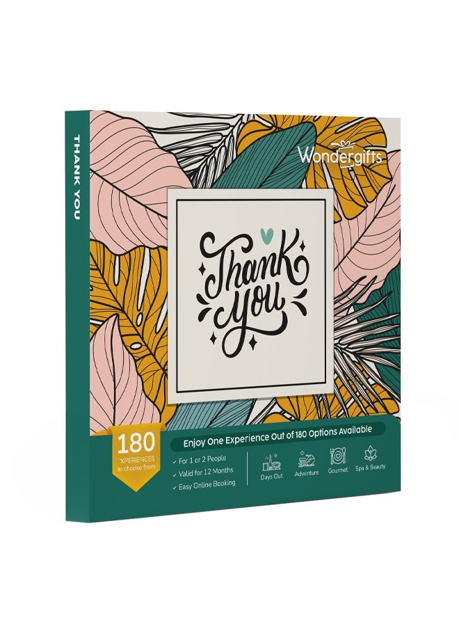 Wondergifts Thank You Gift Box | Choose from Spa, Adventure, Dining & Relaxation Experiences | Perfect Birthday Gift For Her | Gift For Women | Gift For Men  - Image 1