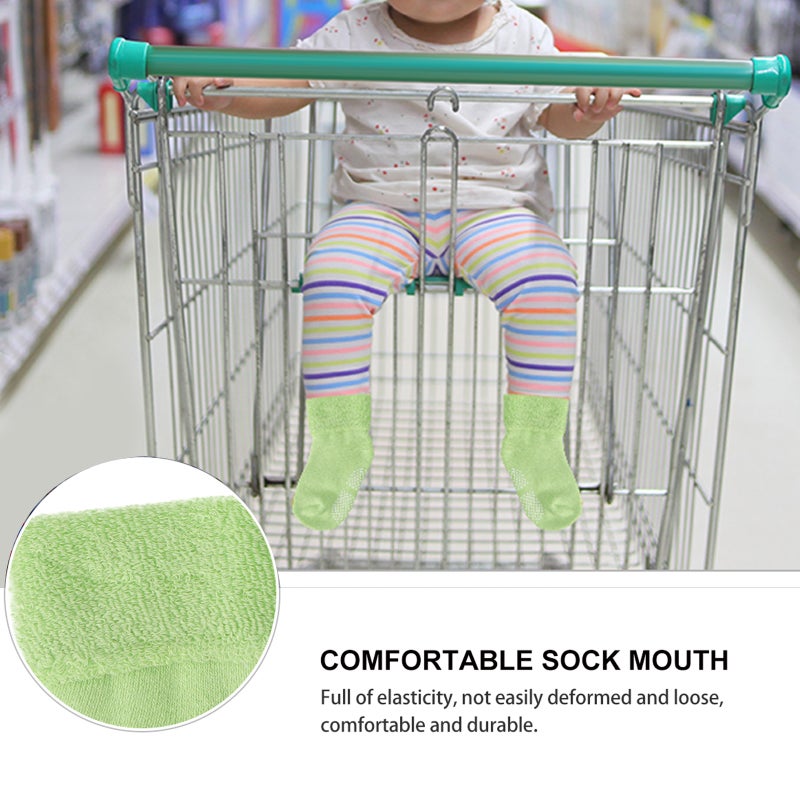 Baby Socks for Boys and Girls Autumn and Winter Newborn Cotton Thickening Loose Mouth Children Socks Size for 1-3 Years Old ( Green) - Image 2
