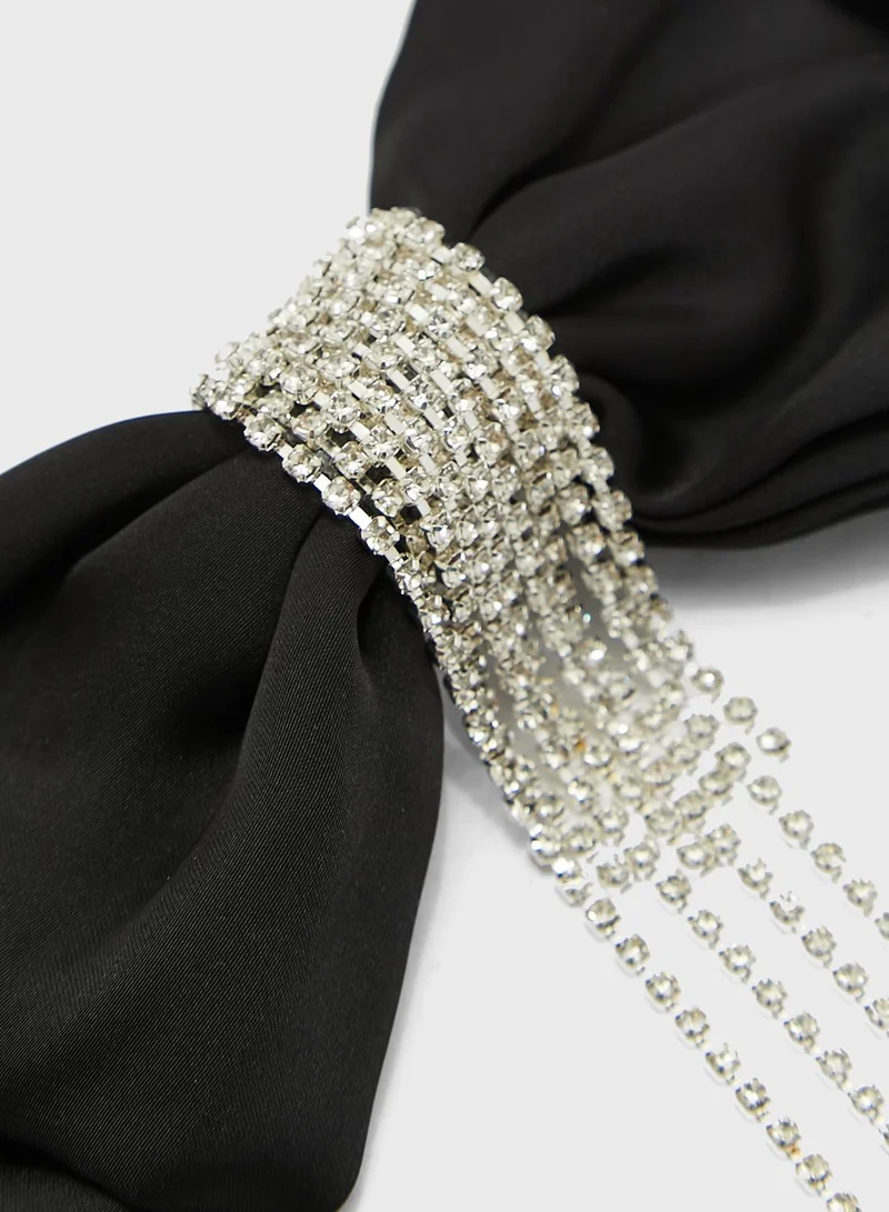 ELLA Diamante Bow Hair Clip