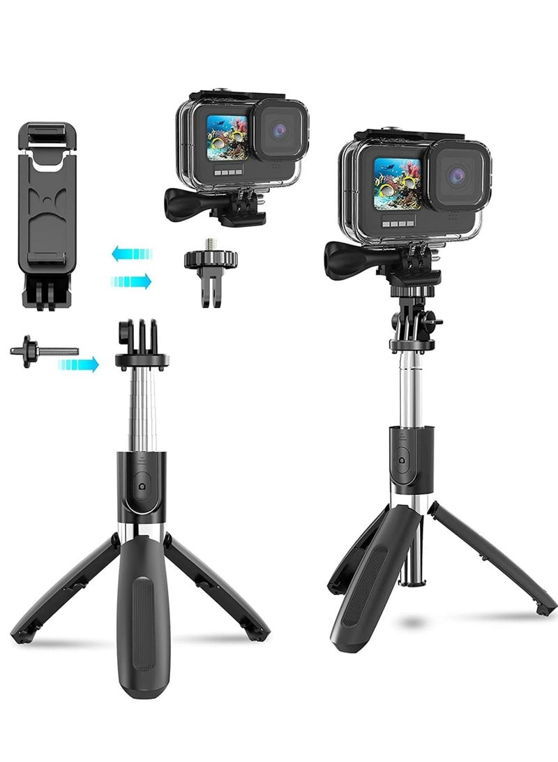 ELTRAZONE Portable 40 Inch Aluminum Alloy Selfie Stick (Black-E) - Image 2