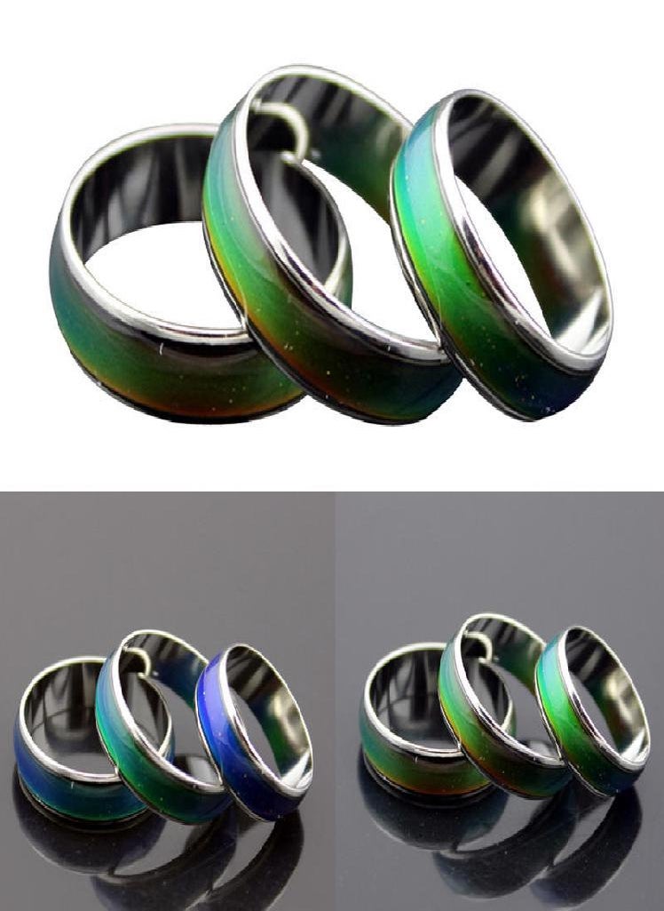 Eckek - Fine Jewelry Mood Ring Color Change Emotion Feeling Mood Ring Changeable Band Temperature Ring - Image 1