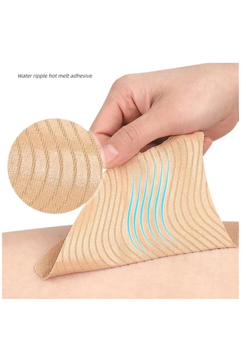 6PCS Thigh Friction Tape Anti Chafing Invisible Thigh Protection Patches Transparent Skin Tape for Inner Thighs Cellulite and Skin Lift Waterproof Skin Adhesive for Thigh Guards Chafe Relief Stickers - Image 2