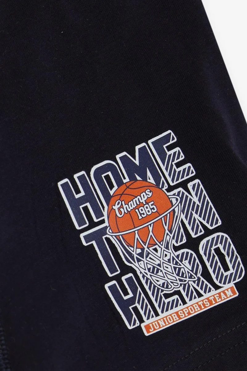كاتامينو Boys Boxer Basketball Themed 5-8 Years, Navy Blue