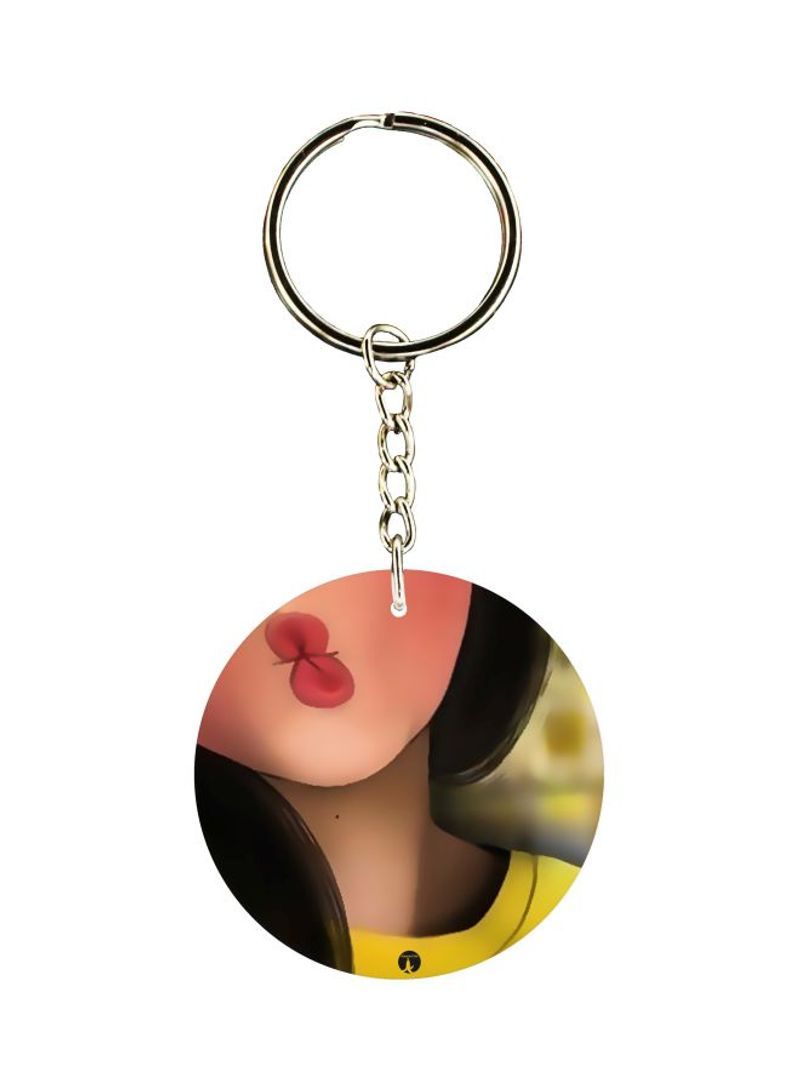 Cartoon Themed Dual Sided Keychain