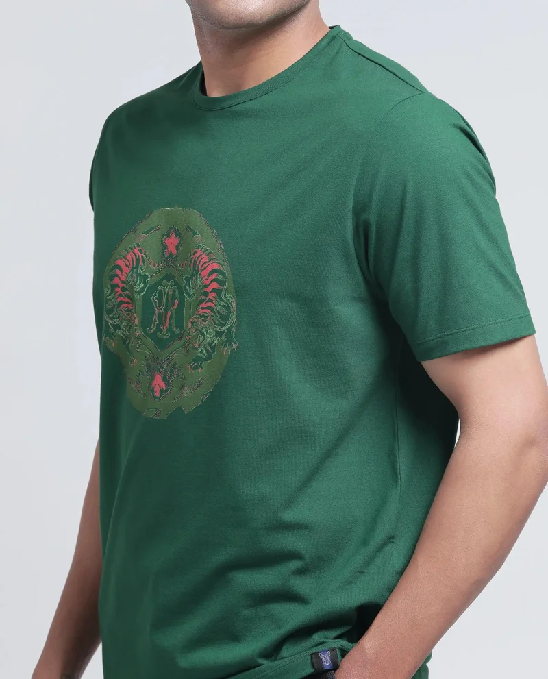 رير رابِت Men's Graphic Print Regular Fit T-Shirt