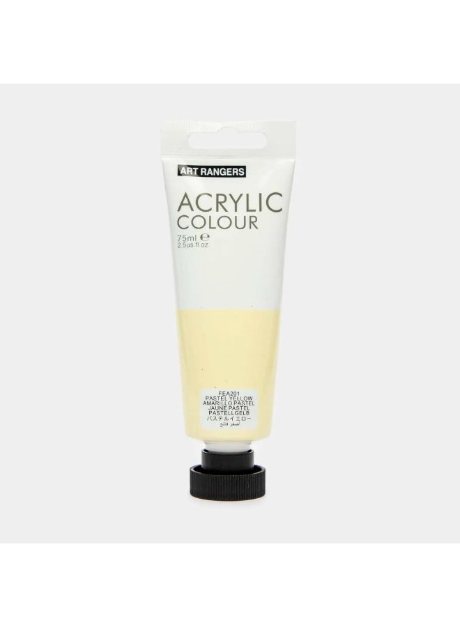 Art Rangers FEA201 Acrylic Colour Single Tube Pastel Yellow 75ml - Image 1