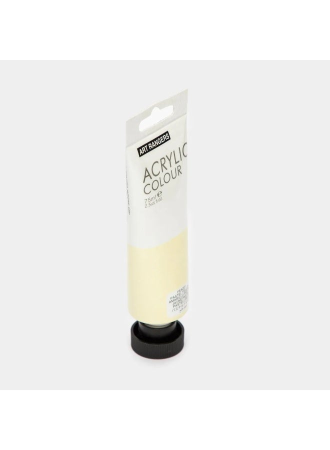 Art Rangers FEA201 Acrylic Colour Single Tube Pastel Yellow 75ml - Image 2