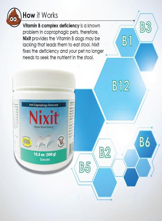 Pet Health Solutions Nixit Stool-Eating Preventative for Dogs - Vitamin B Supplement - Chicken Liver and Natural Fish Flavored Powder - 10.5 oz - Image 3