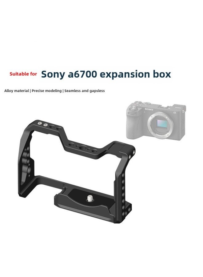 Metal Photography Cold Boot For Sony A6700 Camera Single Reflex Handle Lightweight Portable Alloy Material Quick Assembly And Disassembly-Color:Suitable For Sony A6700 Rabbit Cage - Image 2
