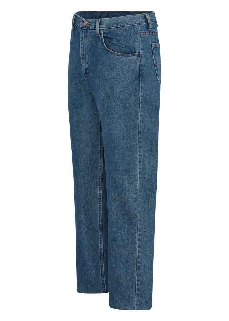 Red Kap Men's Relaxed Fit Jean, Stonewash, 35x30 - Image 5