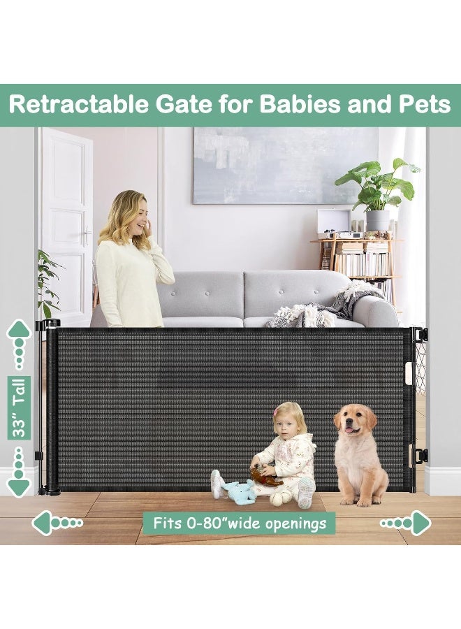 BETERTEK 80 Inch Retractable Baby Gates for Doorways - Image 2