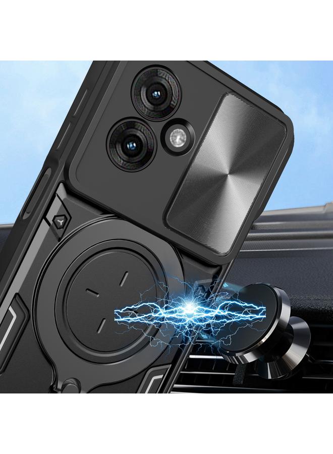 اس-توب جراب لهاتف Motorola Moto G55 CD Texture Camshield حامل مغناطيسي للهاتف - Image 4