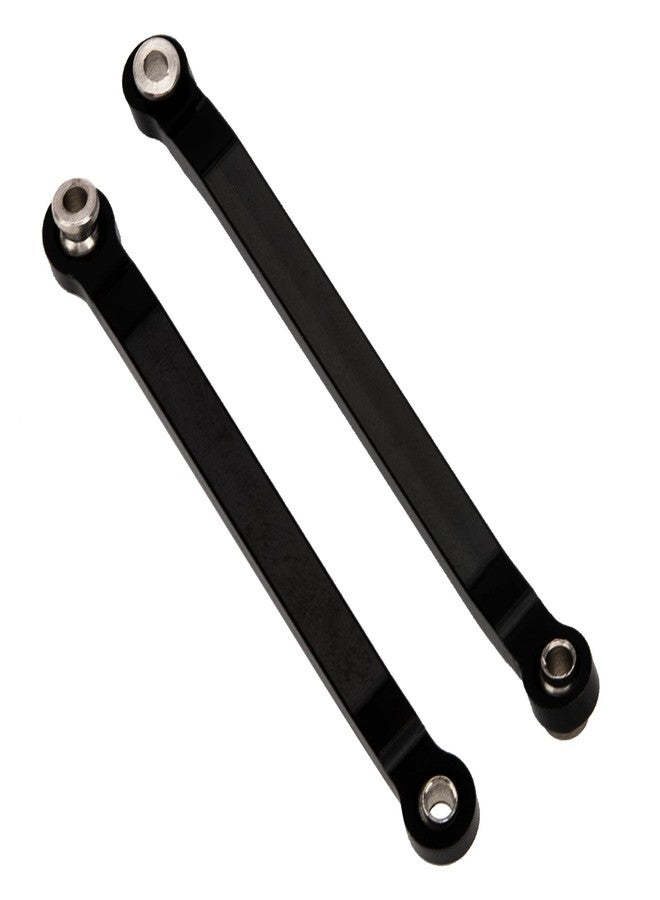 Vgoohobby Metal Chassis Pull Rods Link Suspension Tie Rod Upgrade Parts Compatible with MN Model D90 D91 D96 D99 D99S MN90 MN99S 1/12 RC Car (Black) - Image 3