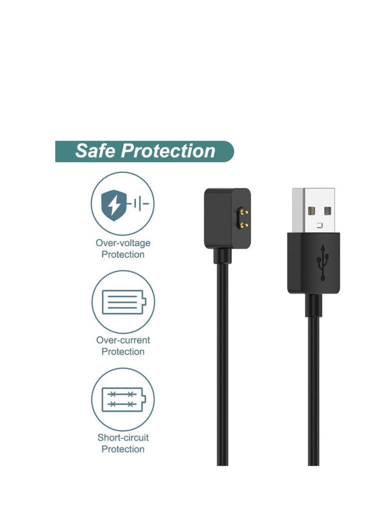 بيوينتي 100cm Charger cable Compatible with Xiaomi Mi Smart Band 9/8/8 Pro/8 Active/Redmi Band 2/Redmi Watch 4/Redmi Watch 3 Lite Replacement Magnetic USB Charging Cable for Xiaomi Redmi Smartwatch - Image 5