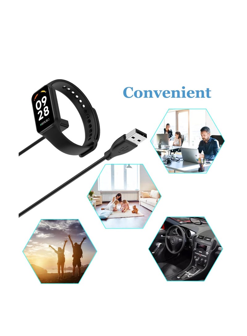 بيوينتي 100cm Charger cable Compatible with Xiaomi Mi Smart Band 9/8/8 Pro/8 Active/Redmi Band 2/Redmi Watch 4/Redmi Watch 3 Lite Replacement Magnetic USB Charging Cable for Xiaomi Redmi Smartwatch - Image 4