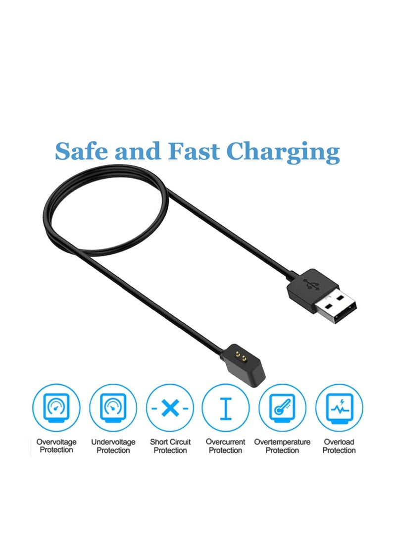 بيوينتي 100cm Charger cable Compatible with Xiaomi Mi Smart Band 9/8/8 Pro/8 Active/Redmi Band 2/Redmi Watch 4/Redmi Watch 3 Lite Replacement Magnetic USB Charging Cable for Xiaomi Redmi Smartwatch - Image 2