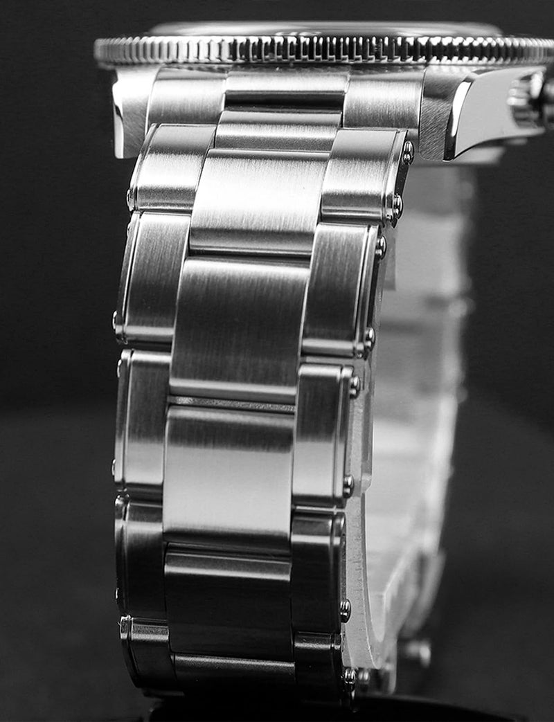 TACTICAL FROG Cronos L6033 BB54 Automatic Watches Sapphire 37mm Men's Diving Watch Stainless Steel 200M Water Resistant, Black-Gold - Image 4