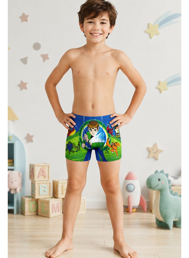 Boys'  Ultimate Alien Printed Boxer Briefs with Soft Elastic Waistband - Image 1