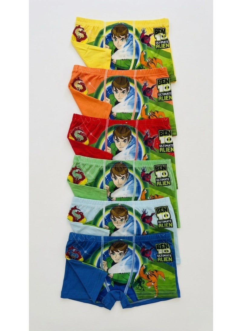 Boys'  Ultimate Alien Printed Boxer Briefs with Soft Elastic Waistband - Image 4