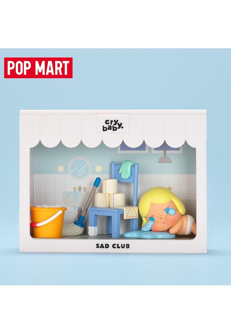 عام POP MART Pop Mart Sad Club Series مشهد الشكل صندوق أعمى لعبة عصرية واحدة - Image 2