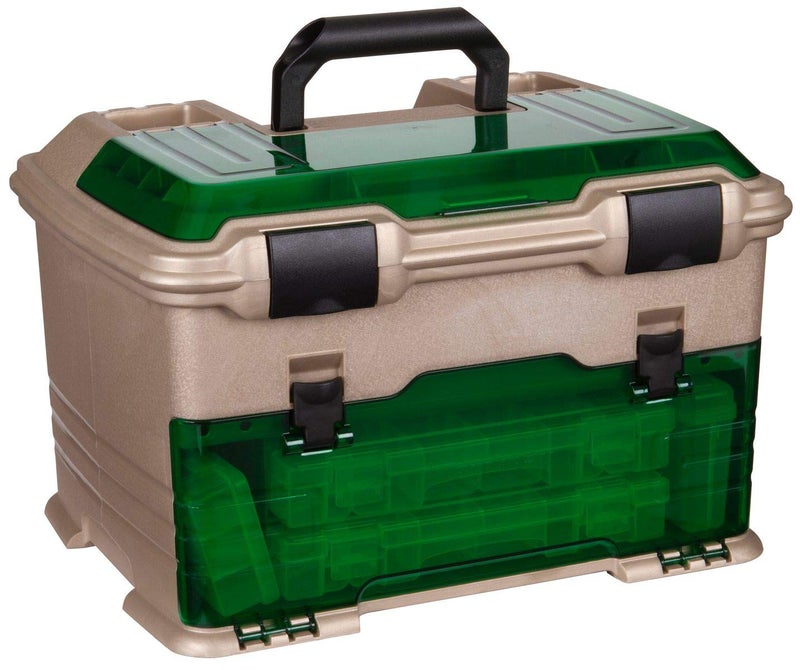 Flambeau Outdoors T5 Multiloader Tackle Box Fishing Organizer with Tuff Tainer Boxes Included GreenGold - Image 3
