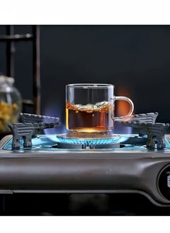 Lee Yon 6-Piece Heat Resistant Glass Tea Cups Set, Clear, 120ML  - Image 4