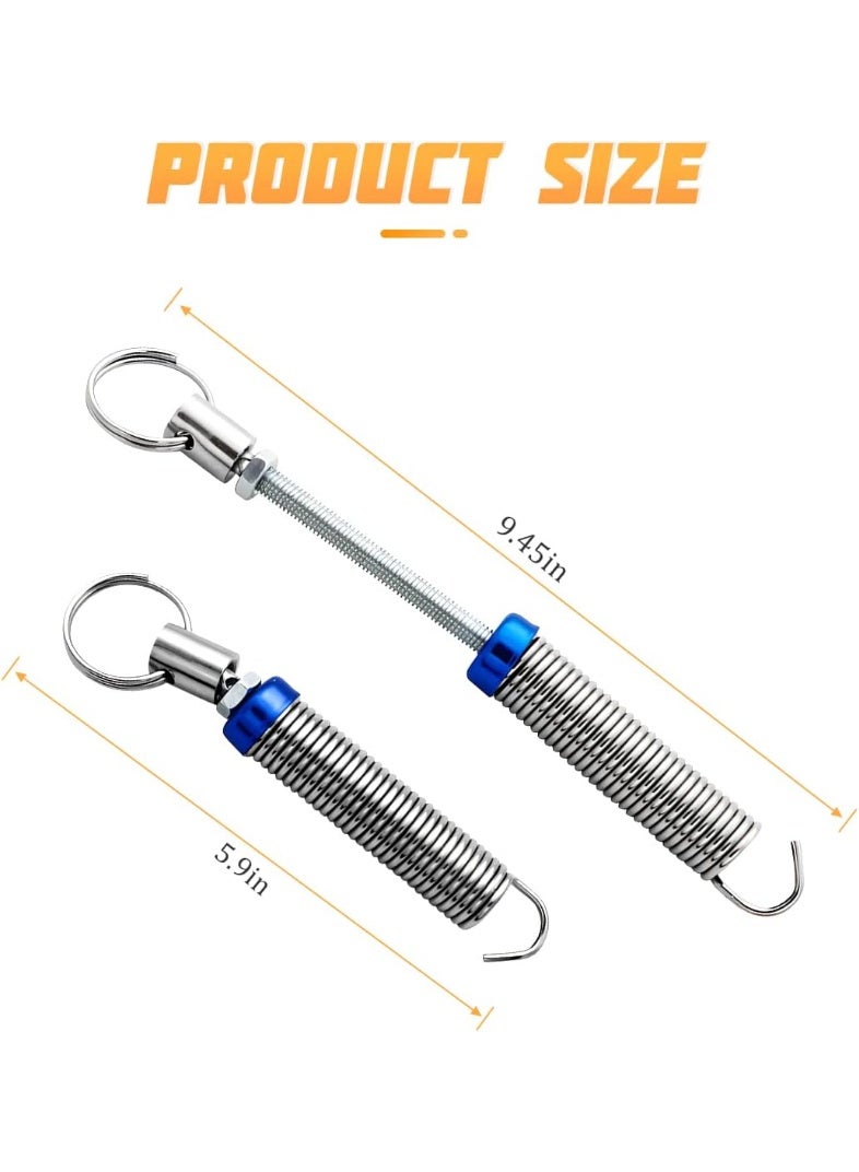 KISSUN Car Trunk Lid Metal Spring, 2pcs Adjustable Auto Car Trunk Boot Lid, Automatic Lifting Spring Device, Stainless Steel Universal Lifter Accessory Open Tool for Remote-Controlled Auto Lid - Image 2