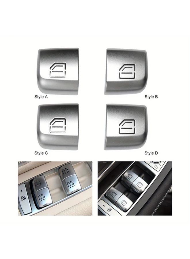Auto Window Switch Button Cover Cap Assembly Style B Replace for W205 W213 X253 C253 W222 C217 A217 Car Key Location Lossless Replacement Part No Battery - Image 5